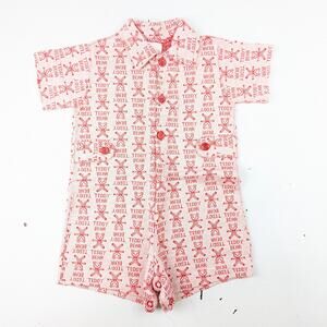 Vintage Buster Brown Teddy Bear Romper
